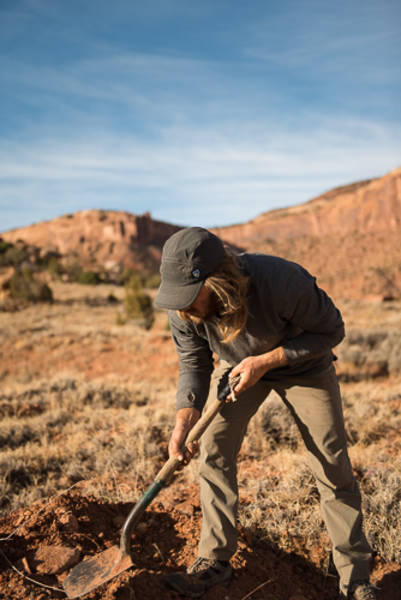 Darrin Reay hard at work in his Kuhl outdoor gear