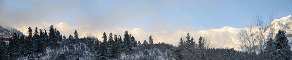 Mountains in the Mist, Ouray, Colorado print