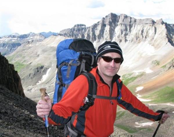 Darron on the way to Sneffels