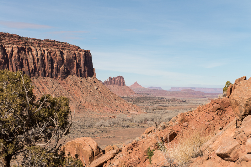 View of Indian Creek from Cactus Flower Buttress Indian Creek, Cactus Flower Buttress, Utah