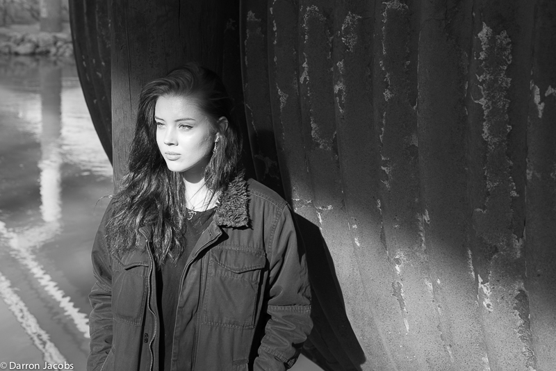 Creative Portraiture with a them of Urban Decay - This is wonderful black and white&nbsp;example of how natural light can be...