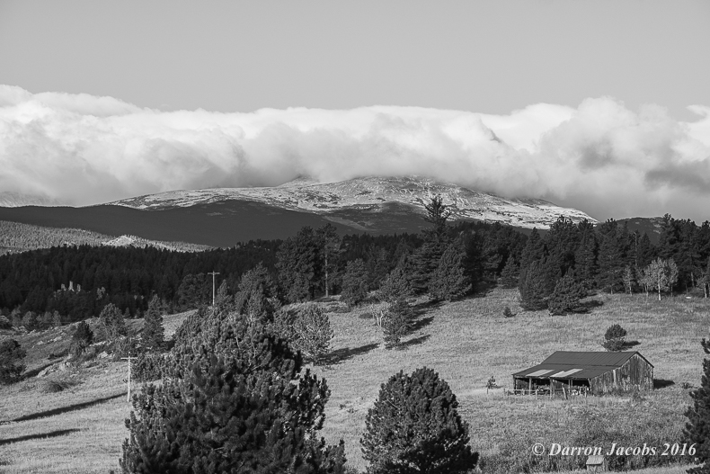 Old Barn and Snow Capped Mountain Tops This image was inspired by requests for an old barn or shack in one of my fine art landscape images. What better way to capture...